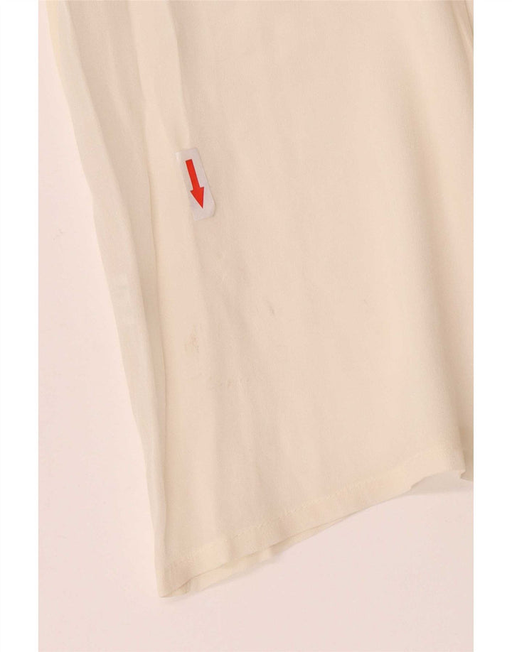 Luisa Spagnoli Damen Durchsichtige Hemdbluse IT 42 Medium Off White