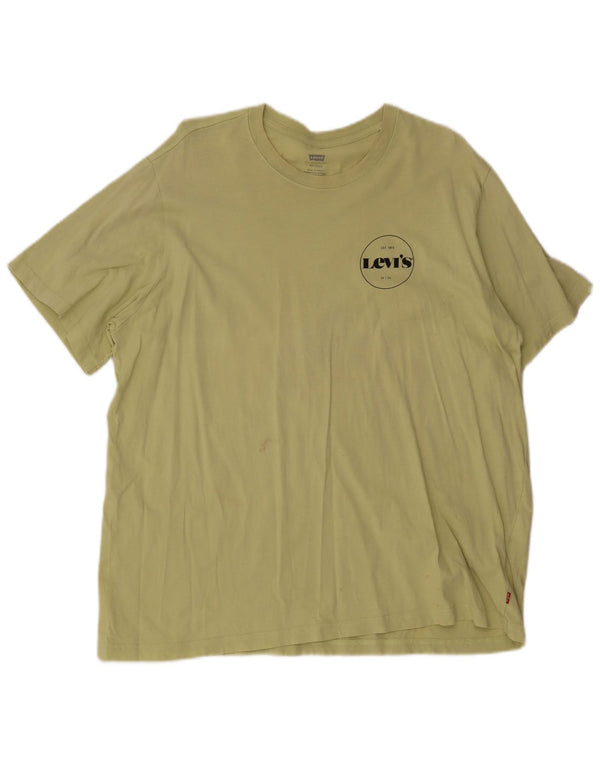 Levi's Herren Relaxed T-Shirt Top XL Khaki Baumwolle