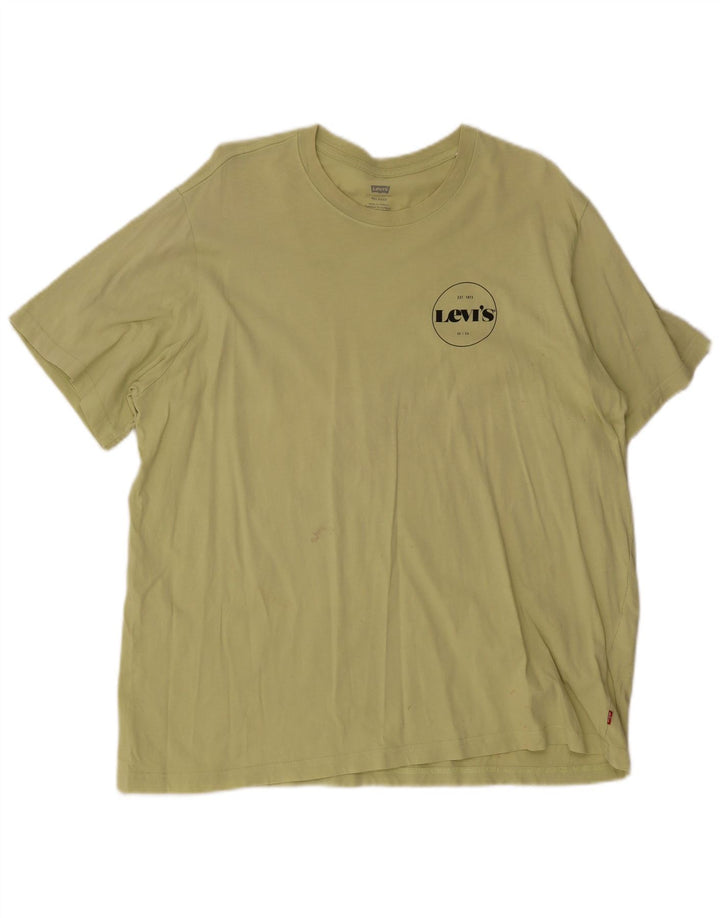Levi's Herren Relaxed T-Shirt Top XL Khaki Baumwolle
