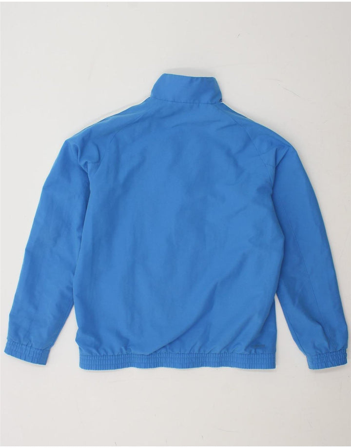 ADIDAS Boys Clima 365 Tracksuit Top Jacket 13-14 Years Blue Polyester