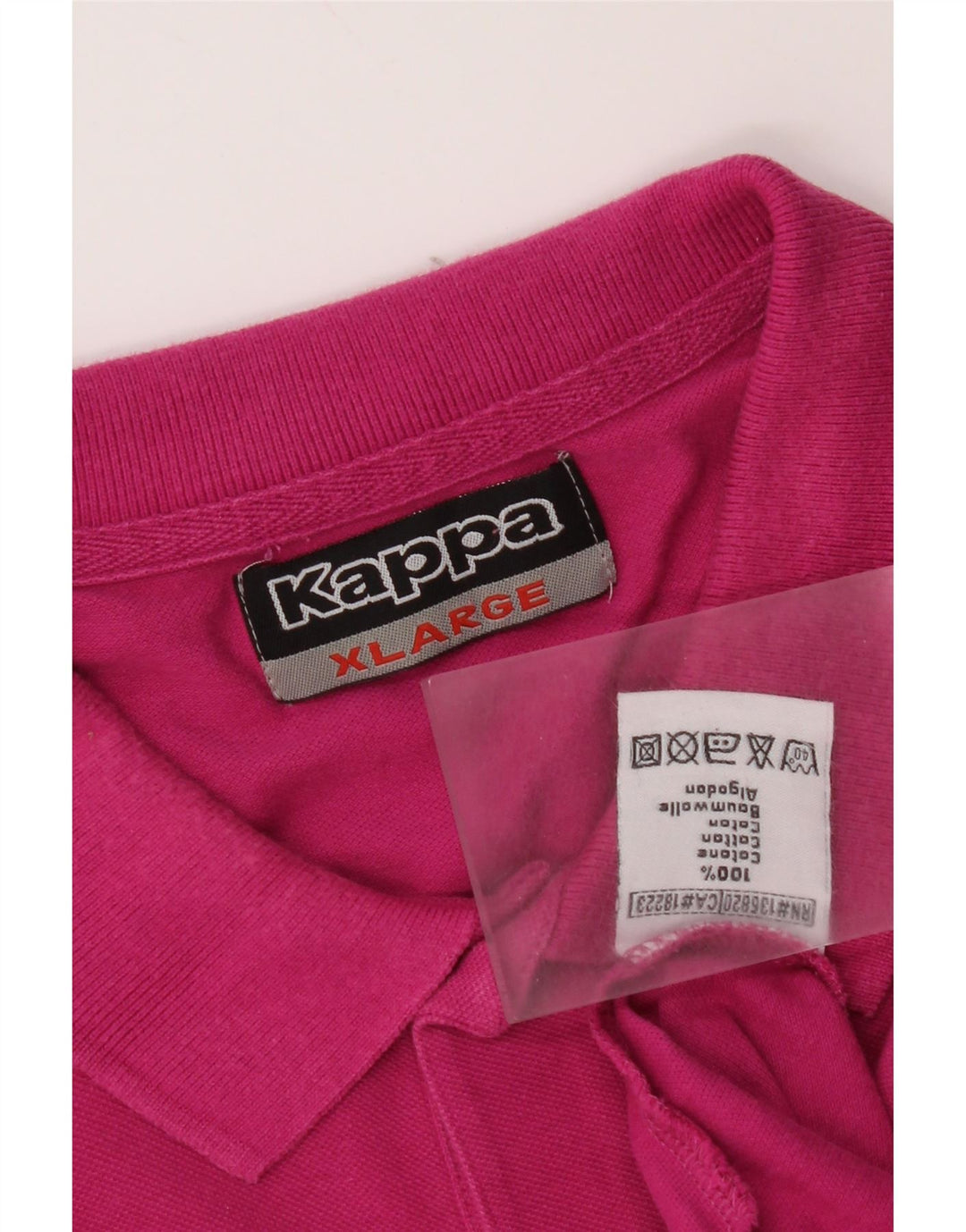 Kappa Herren Poloshirt XL Rosa Baumwolle