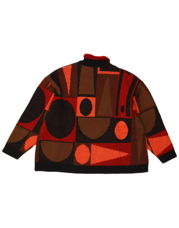 Ernestina Cerini Damen Rollkragenpullover IT 42 Medium Mehrfarbig