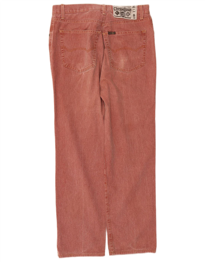 Baumwollgürtel Herren Straight Jeans W36 L29 Kastanienbraun