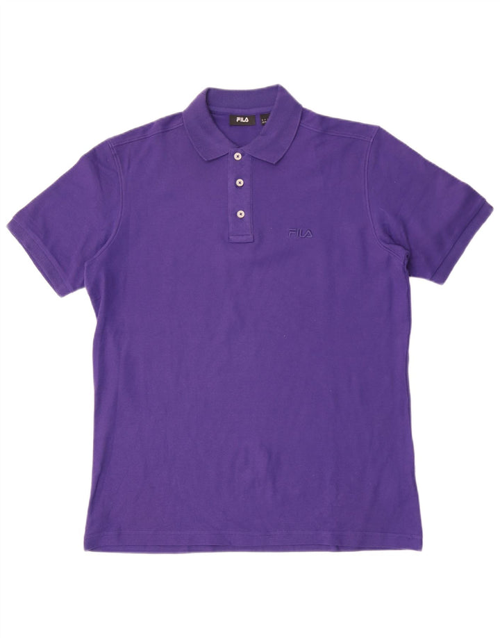 Fila Herren-Poloshirt aus mittelvioletter Baumwolle
