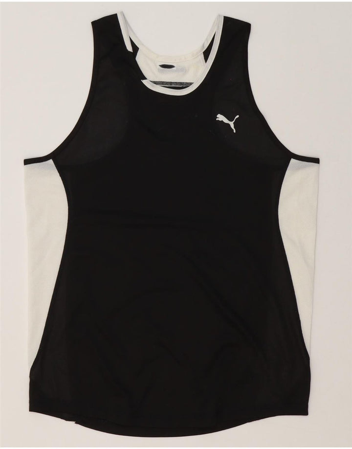 Puma Herren-Weste, mittelgroß, schwarzes Farbblock-Polyester