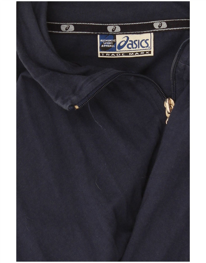 Asics Herren-Trainingsanzugoberteil, Jacke, Größe S, Marineblau