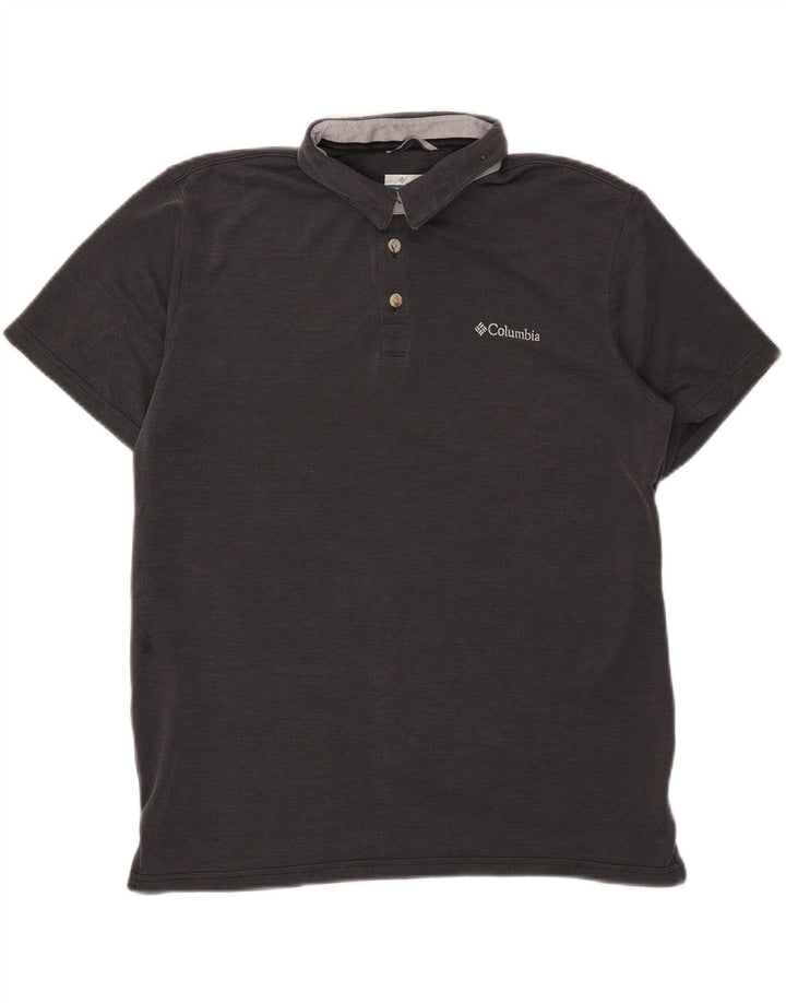 Columbia Herren-Poloshirt, groß, grau, Modal