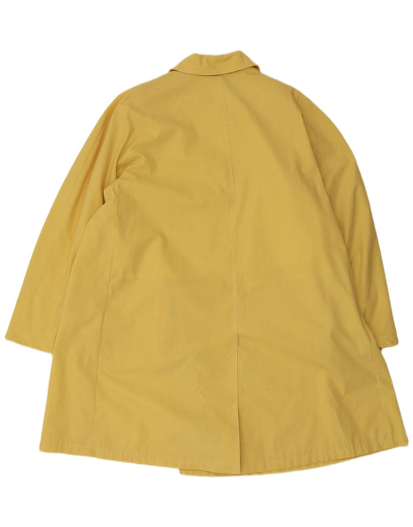 Marella Damen Trenchcoat UK 14 Large Gelb Polyester