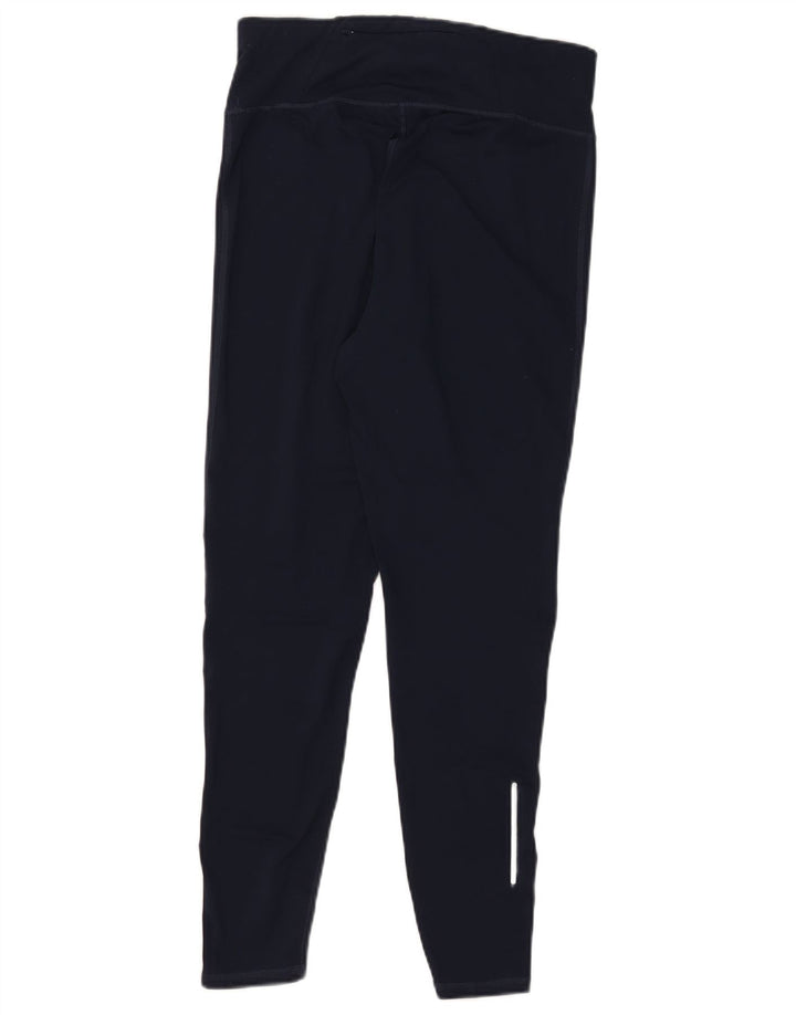 MARKS & SPENCER Damen Leggings UK 12 Medium Marineblau Polyester