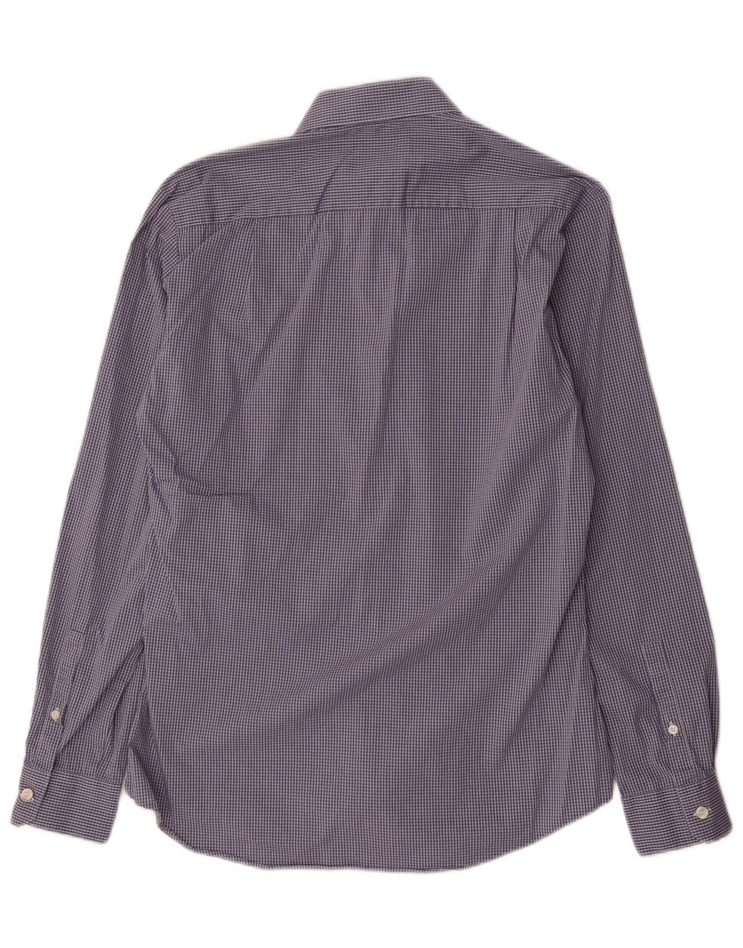 Dkny Herren Slim Fit Hemd Größe 39 15/5 mittelblau karierte Baumwolle