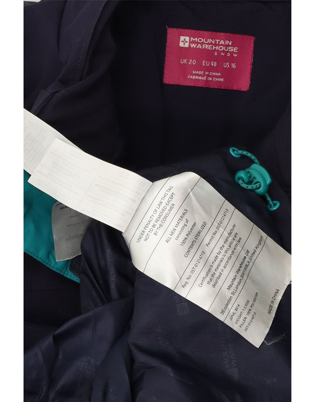 Mountain Warehouse Damen-Windbreaker-Jacke, UK 20 2XL, Marineblau, Polyester