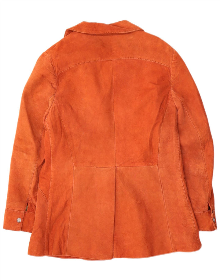 Vintage Damen Wildlederjacke IT 38 XS Orange