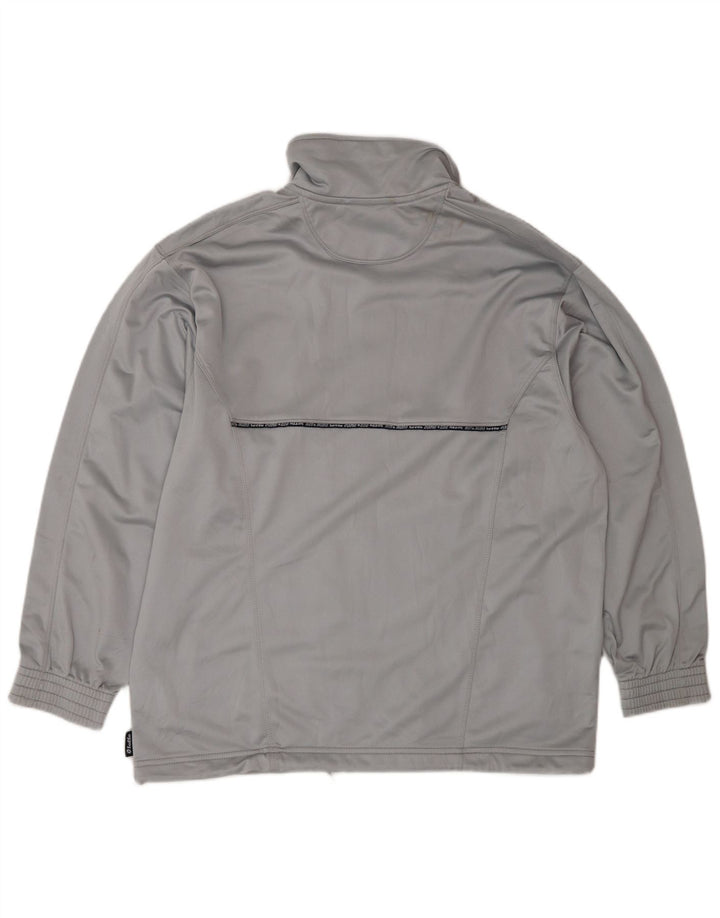 Lotto Damen-Trainingsanzug-Oberteil, übergroß, Jacke, UK 16, Größe L, Grau, Farbblock