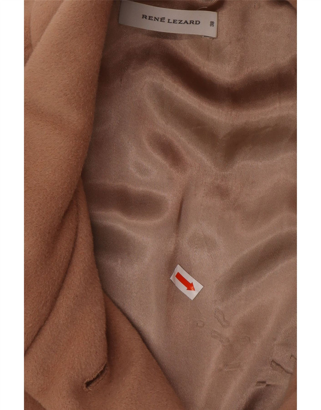 RENE LEZARD Damen Mantel EU 38 Mittelbeige Wolle