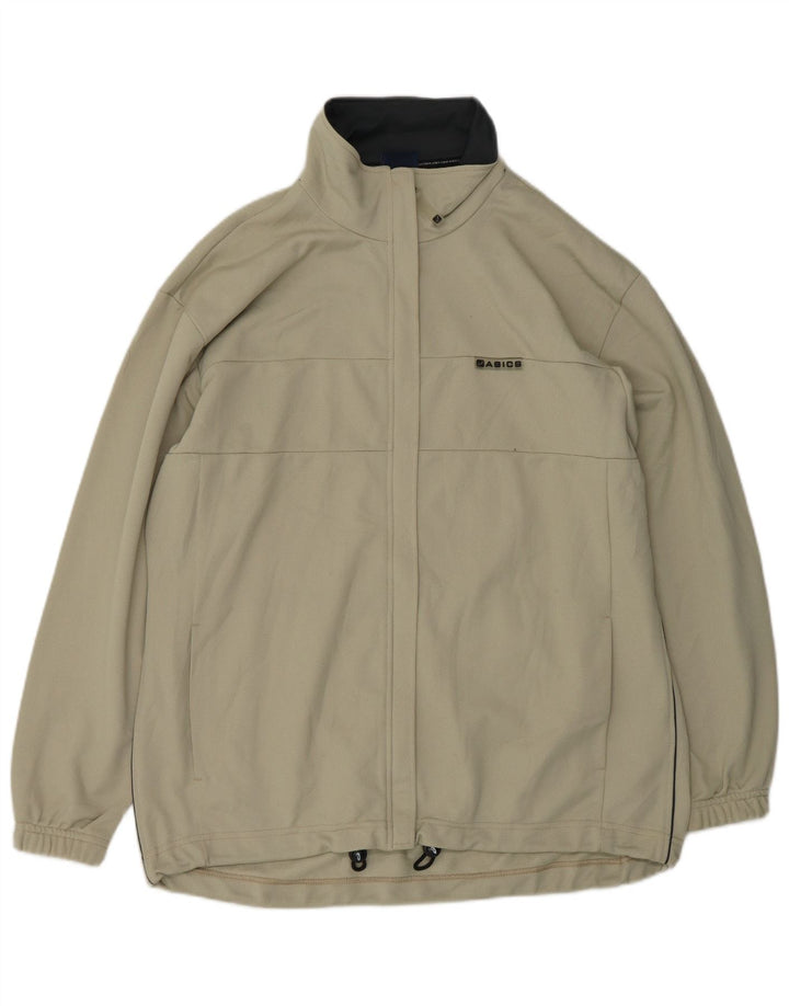 Asics Damen-Overall-Trainingsanzug-Oberteiljacke UK 18 XL Beige Polyester