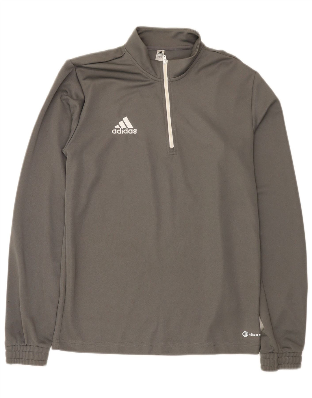 Adidas Herren Aeroready Zip Neck Pullover Trainingsanzug Top Small Grau Polyester