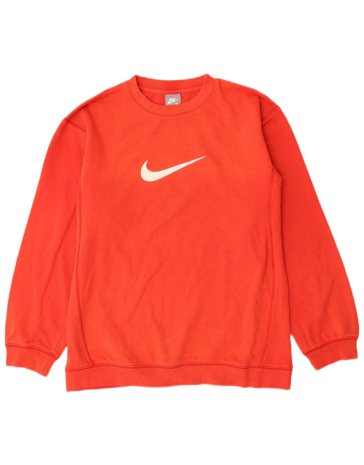 NIKE Jungen-Sweatshirt mit Grafik, 13–14 Jahre, XL, Orange, Baumwolle