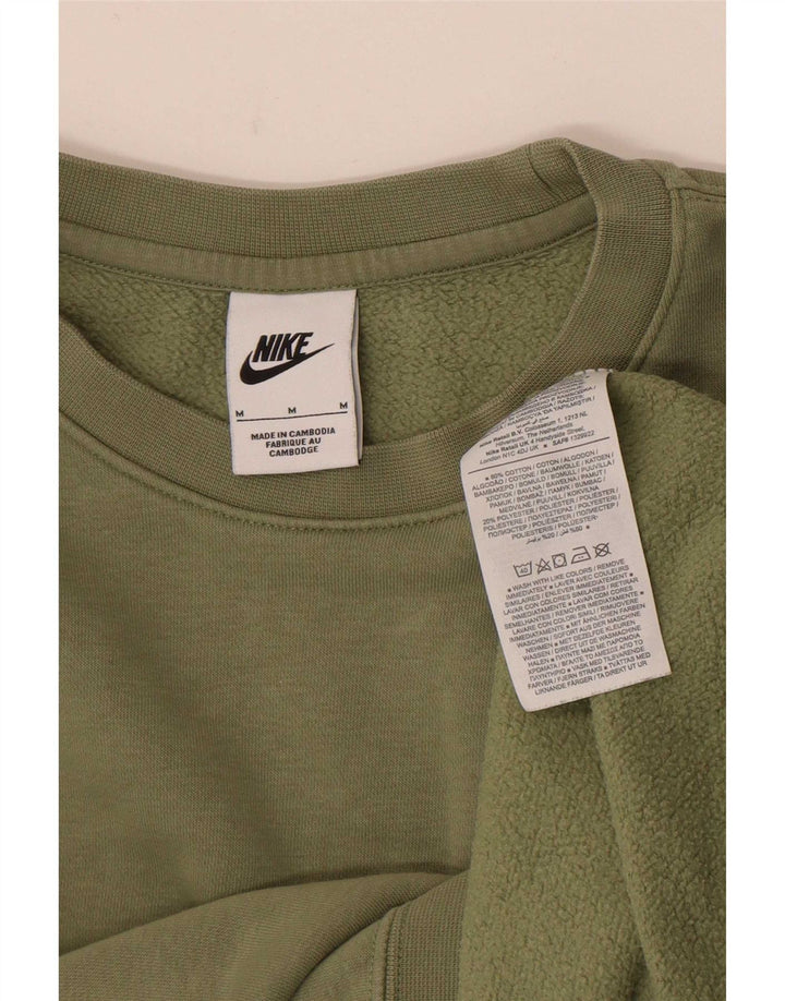 Nike Herren-Sweatshirt-Pullover, mittelgrün, Baumwolle, Sport