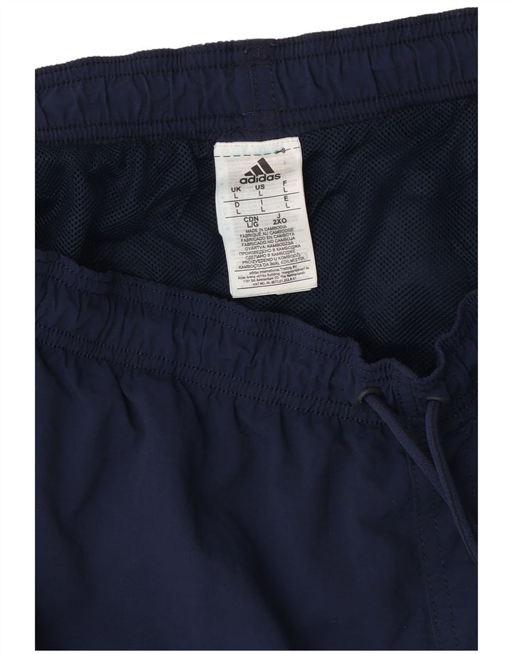 Adidas Herren-Sportshorts, groß, marineblau, Polyester