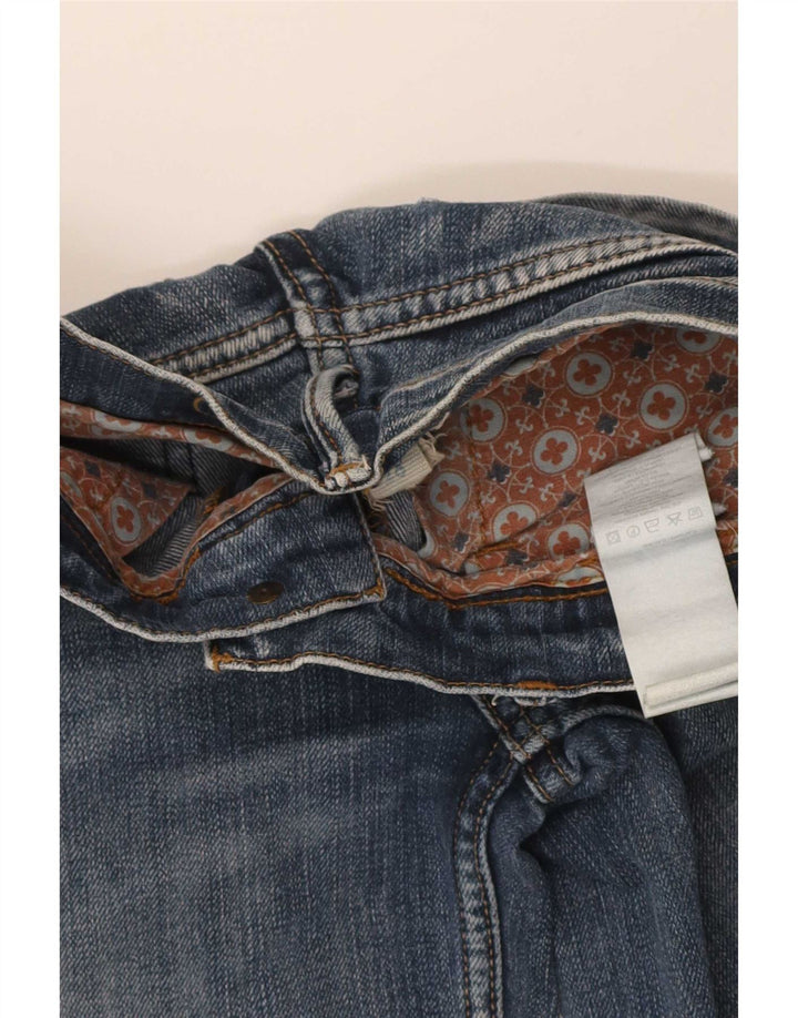 Fishbone Bootcut-Jeans für Damen, W28, L33, blaue Baumwolle