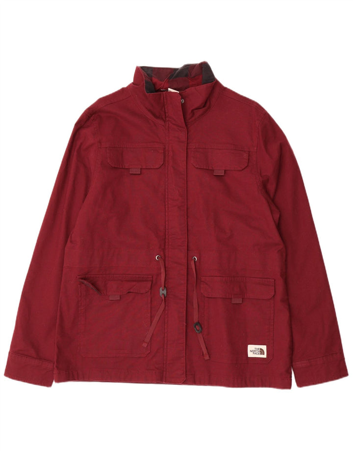 THE NORTH FACE Damen Utility-Jacke UK 16 Large Burgund Baumwolle