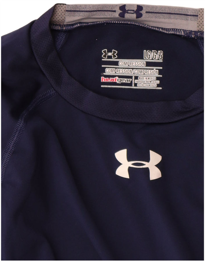 Under Armour Herren Heat Gear Top Langarm Large Marineblau