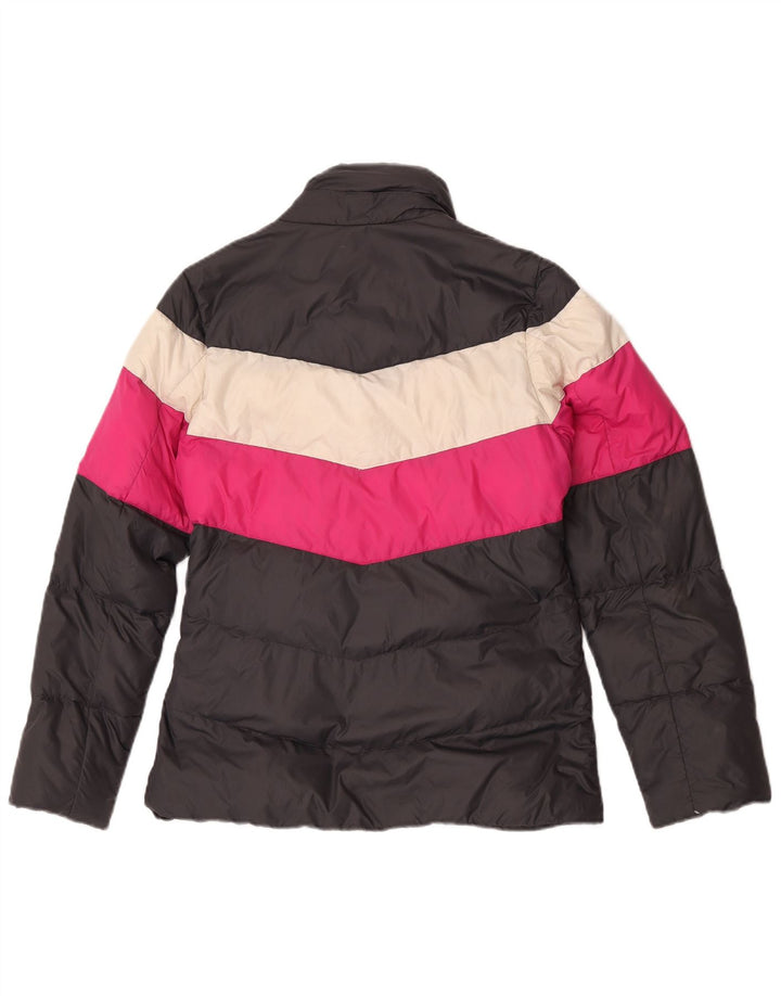 Nike Damen Wattierte Jacke UK 14 Medium Black Colourblock