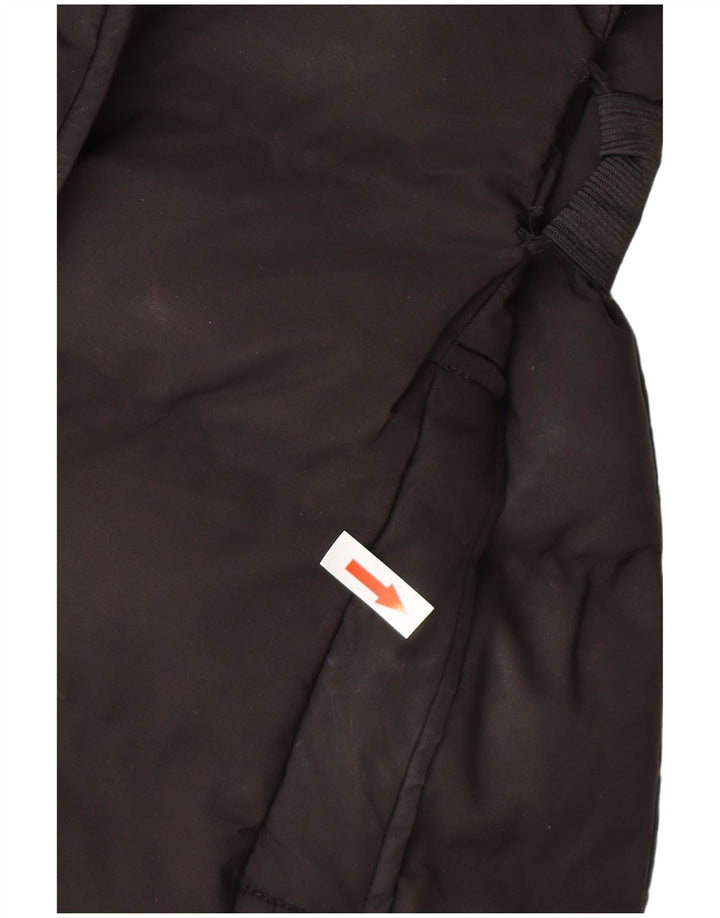 OASIS Wattierter Damenmantel mit Kapuze, UK 12, Mittelschwarz, Polyester