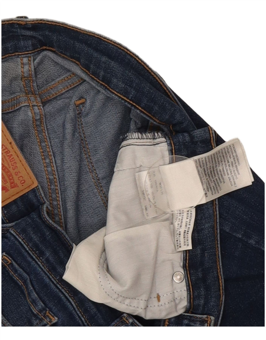 Levi's Damen Skinny Jeans W32 L30 Blaue Baumwolle