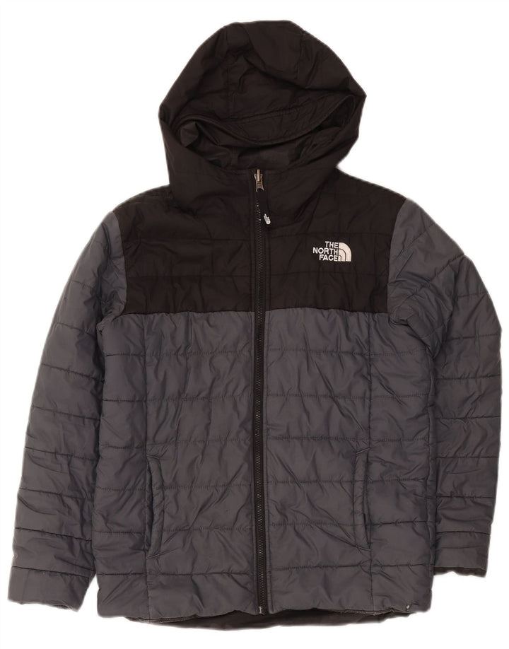 The North Face Wattierte Jacke mit Kapuze für Jungen, 11–12 Jahre, Grau