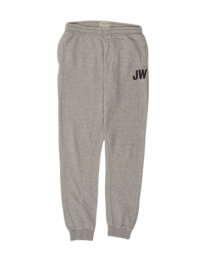 Jack Wills Jungen-Trainingshose, Jogginghose, 14–15 Jahre, graue Baumwolle