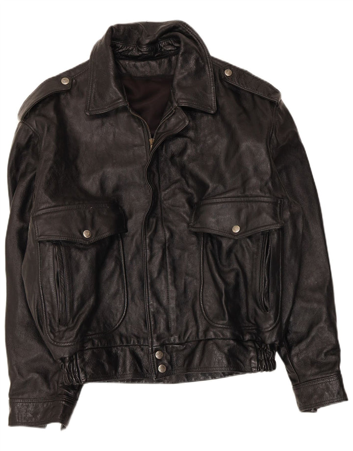 Garage Herren Militär Bomberjacke UK 38 Medium Schwarz