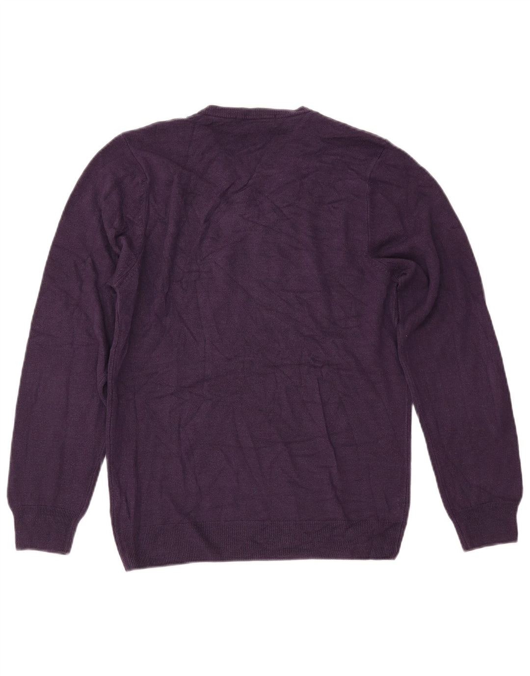 Marks & SPENCER Herren-Pullover mit V-Ausschnitt, klein, Acryl, Lila