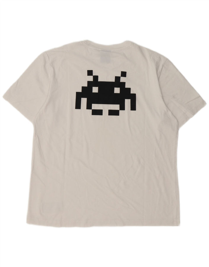 Champion Herren-T-Shirt mit Grafik, Größe L, Weiß