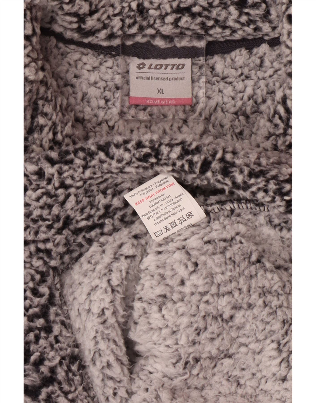 Lotto Damen Fleecejacke UK 18 XL Graues Colourblock-Polyester