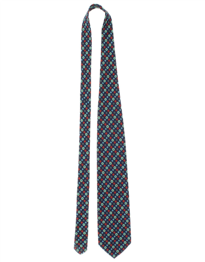 Salvatore Ferragamo Herren-Krawatte, Einheitsgröße, marineblau, geometrisch, Seide, klassisch