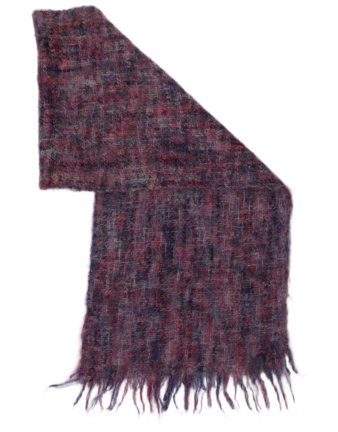 Vintage Damen Rechteckiger Schal Einheitsgröße Mehrfarbig kariert