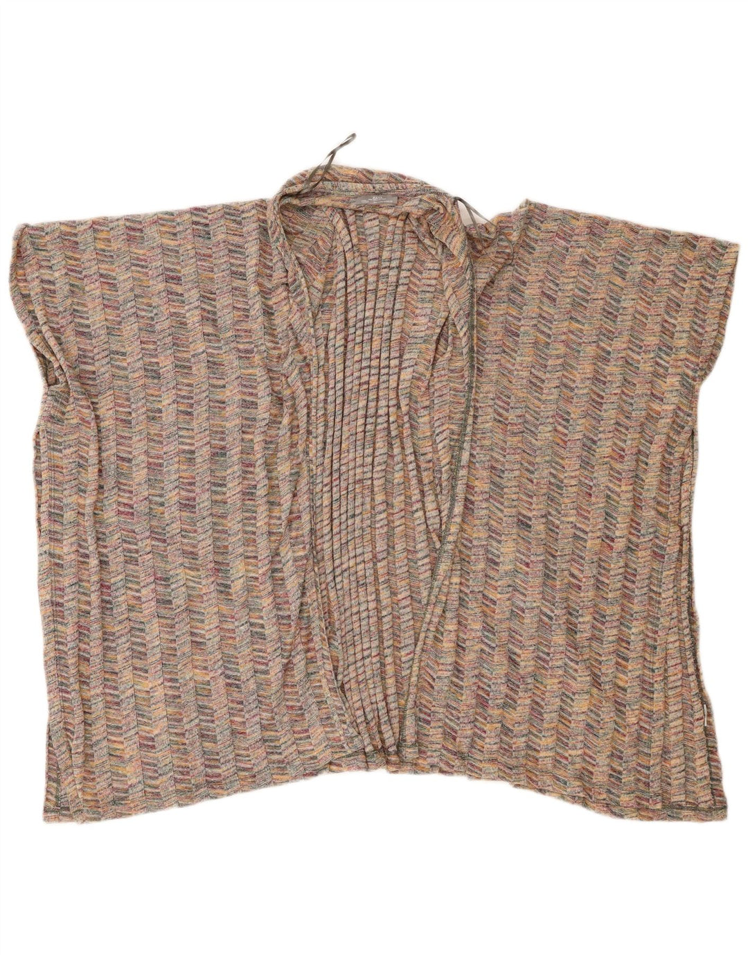 Zara Damen-Strickjacke mit kurzen Ärmeln, Gr. 12, mittelmehrfarbig