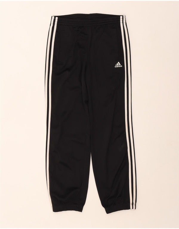 Adidas Jungen-Trainingshose, Jogginghose, 11–12 Jahre, schwarzes Polyester