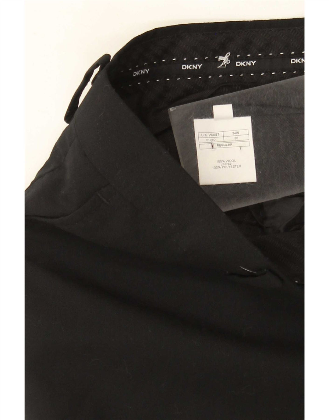 Dkny Herren-Freizeithose, normal, W34, L31, schwarze Wolle