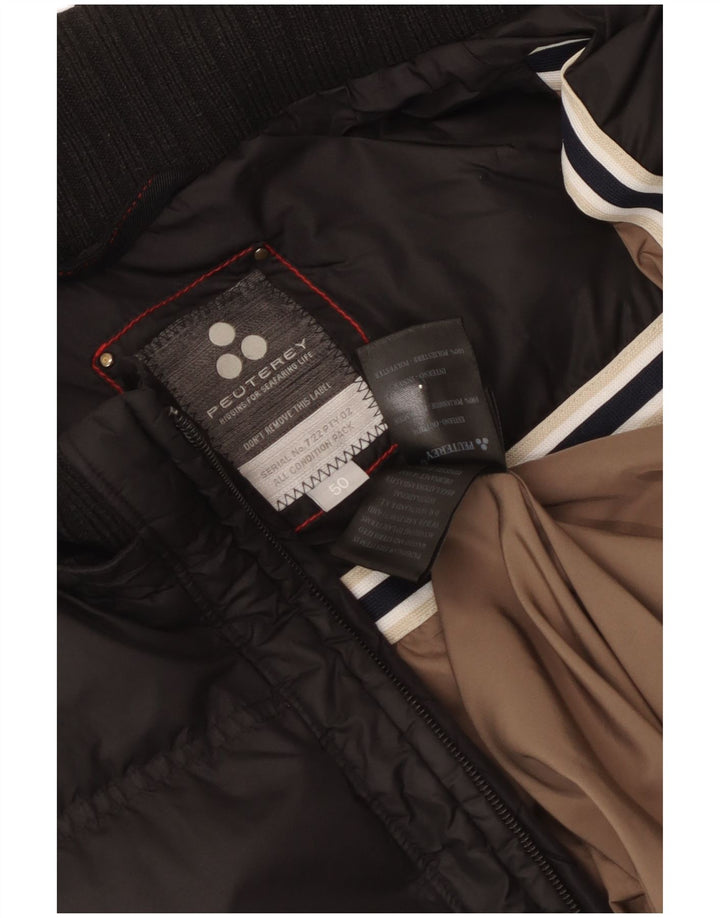 PEUTEREY Damen Wattierte Jacke IT 50 XL Schwarz Polyamid
