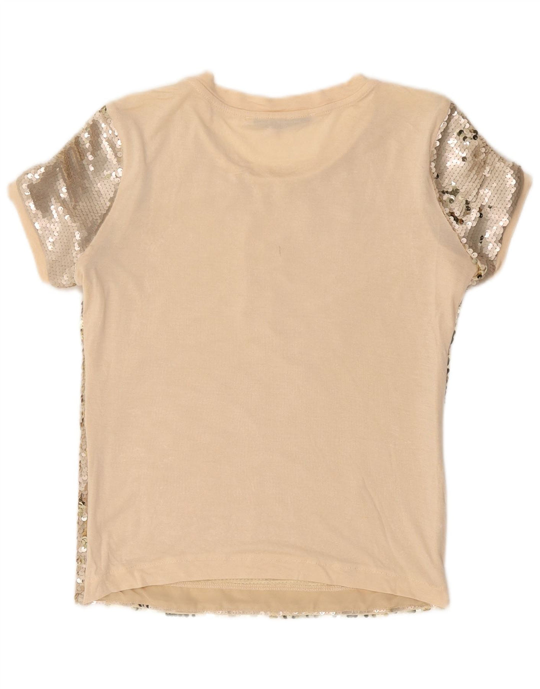Guess Pailletten-Blusenoberteil für Damen, UK 10, Größe S, Beige