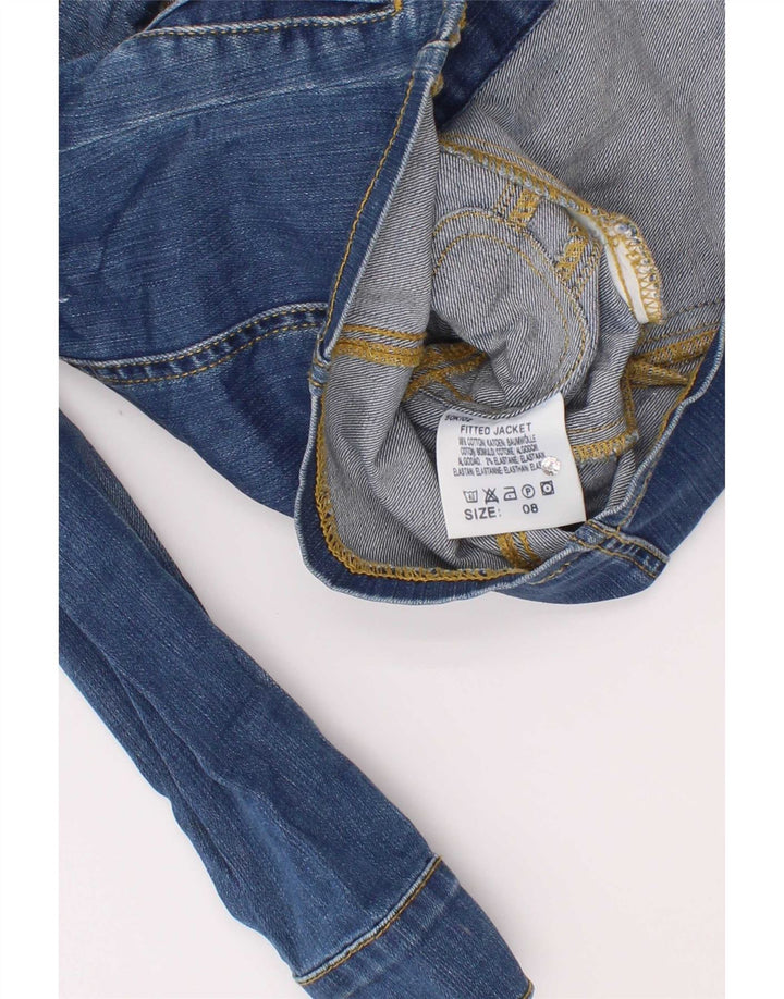 Lee Jeansjacke für Mädchen, 7–8 Jahre, XS, blaue Baumwolle