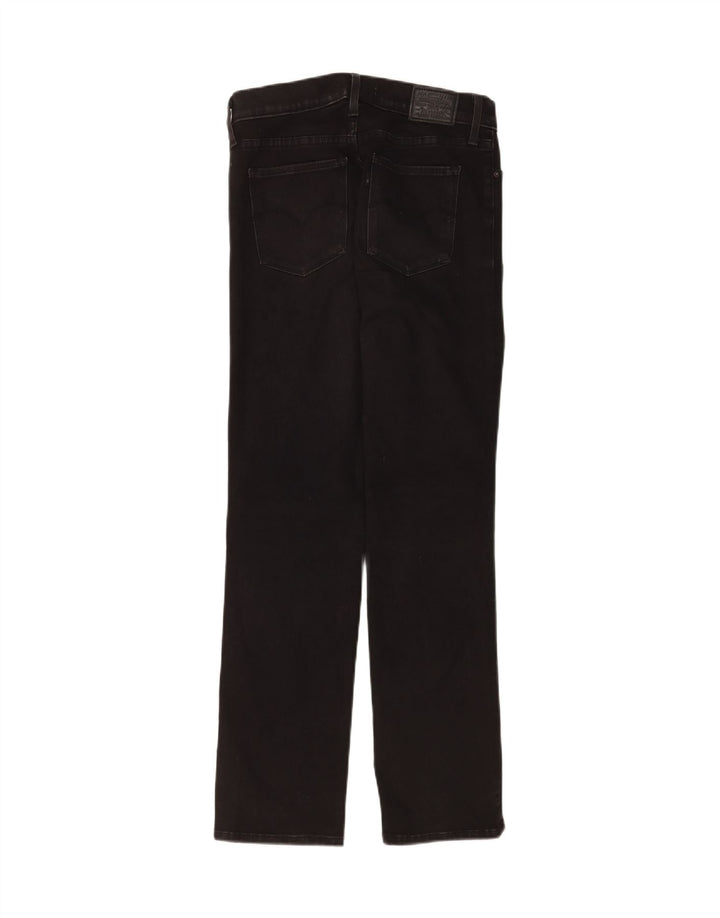 Levi's Damen 314 Shaping Straight Jeans W27 L30 Schwarz