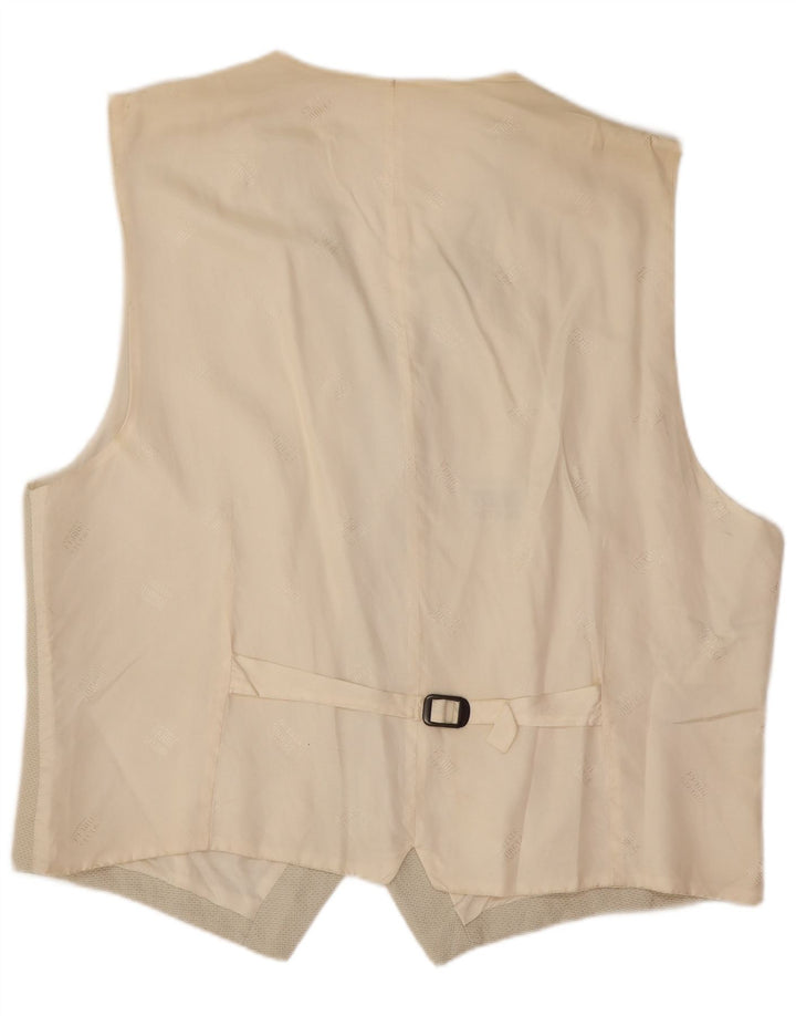 Vintage Herren Weste IT 56 2XL Graue Seide