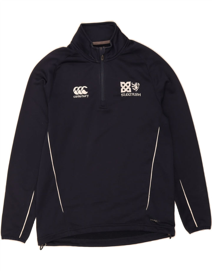 CANTERBURY Boys Zip Neck Pullover Tracksuit Top 13-14 Years Navy Blue Vintage Canterbury and Second-Hand Canterbury from Messina Hembry 
