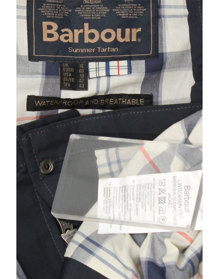 Barbour Damen Militärjacke UK 14 Large Marineblau Polyester