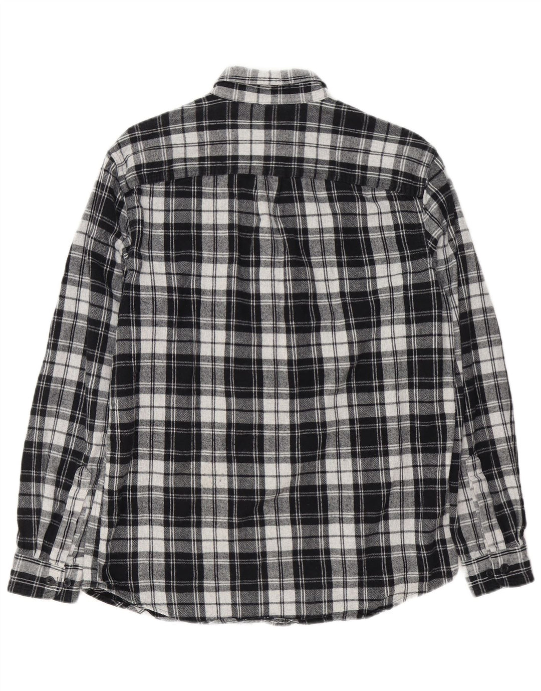 L.L.Bean Herren-Flanellhemd mit leichter Passform, mittelschwarz, kariert, Baumwolle