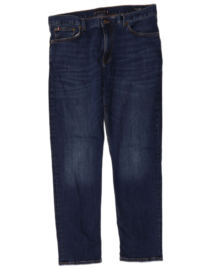 Tommy Hilfiger Herren Denton Straight Jeans W36 L32 Marineblau Baumwolle
