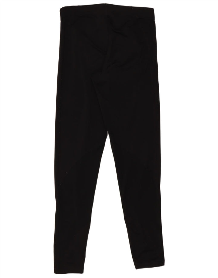 Nike Damen Leggings UK 12 Medium Schwarz Polyester Sport